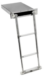 Foldaway ladder standard AISI316 3 steps 
