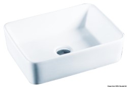 White ceramic vessel sink 400x300x130 mm 