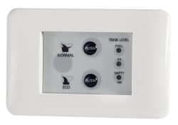 Toilet unit control panel 