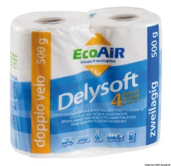 Pacote de 4 rolos de papel higiênico solúvel em água