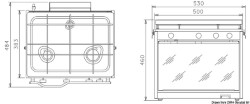 TECHIMPEX XL3 fornuis 3 branders+oven