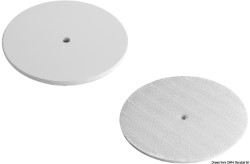 PVC-Scheiben Durchm. 45 Loch 3 mm weiß