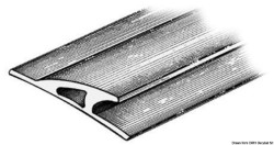 Profil de pare-chocs 3x90x23 mm gris foncé RAL 7012
