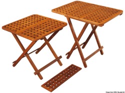 Składany stół z drewna tekowego 60x60 cm