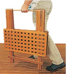 Teak foldable table 60x60 cm 