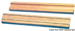 Stopień z drewna tekowego 305x45x22 cm