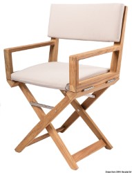 Krzesło składane ARC z piaskowego drewna tekowego
