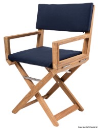 ARC folding chair in navy blue teak