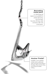 Trefoil anchor AISI 316 50 kg 