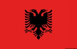 Vlajka Albánsko 30 x 45 cm 