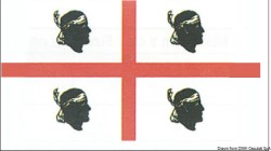 Flagge Sardinien 20 x 30 cm 