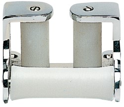 Triple-roller chain fairlead, chromed brass 
