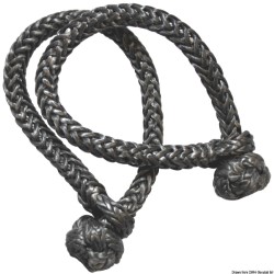 Soft shackle in black Dyneema - 4 mm 
