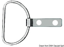 RVS ring met plaatje 45 mm
