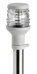 Lightpole AISI 316 w/white plastic light 