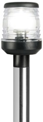 Klassisk 360 utdragbar stolpe m//sockel svart plast 100cm 