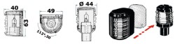 Utility 88 sort / hvid stern navigation lys