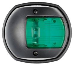 Kompaktowe prawe światło nawigacyjne LED w kolorze czarnym/112,5