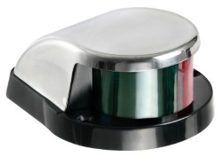 Bow navigation light red/green, SS cover 