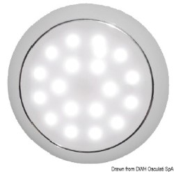 LED zapustené stropné svietidlo bez deň / noc chróm