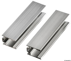 Aluminium clip for strip mounting 