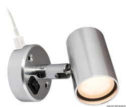 BATSYSTEM Tube LED spotlight w/USB outlet 12V 1.2W 