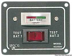 2-батарейная панель с аналогом тестера