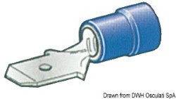 Faston voorgeïsoleerde mannelijke connector 1-2,5 mm