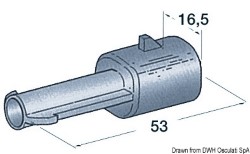 Wasserdichte Kunststoffgehäuse Stecker 1-polig 