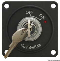 ON-OFF-kontakt m / nøgle og LED advarselslys