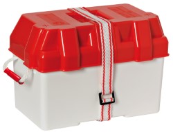 Battery box white/red moplen 100 A 