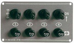 4-switch panel horizontal 