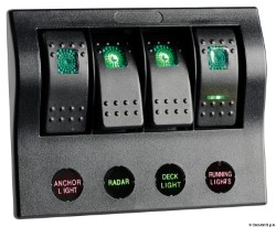 PCP Compact electric panel w/4 switches 