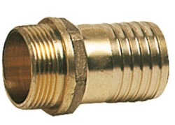 Cast brass male hose adaptor 1