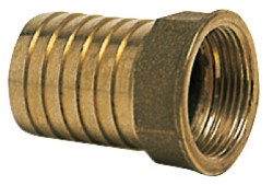 Cast brass female hose adaptor 1/4