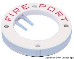 Trappe coupe-feu Fire Port plastic blanc 
