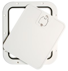 White inspection hatch removable lid 305 x 355mm   