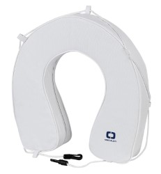 Soft horseshoe lifebuoy white PVC accessorized  
