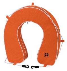 Soft horseshoe lifebuoy orange PVC accessorized 