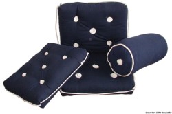 Coussin en coton bleu avec dossier 430 x 750 mm 