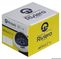 Riviera BA1-2022 λευκή πυξίδα, μαύρη μπροστινή κάρτα