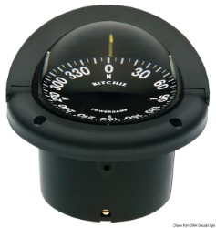 RITCHIE Helmsman ugrađeni kompas 3"3/4 crno/crno