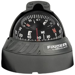 Finder kompas 2"5/8 montowany na górze czarno/czarny