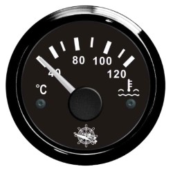 Water temperature gauge 40/120° black/black 