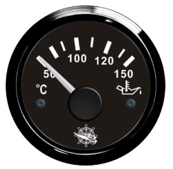 Oil temperature gauge 50/150° black/black 