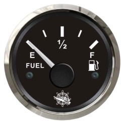 Indicatore carburante 10/180 ohm nero/lucida 