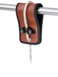 Fender leather hooking device 