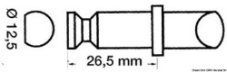 Plast / latón rowlock12.5x26.5mm