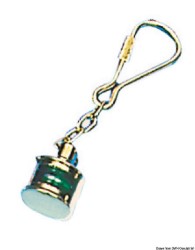 Porte-clés avec anneau laiton poli Lampe 