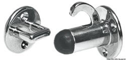Chromed brass hatch or drawer stopper w/terminal 